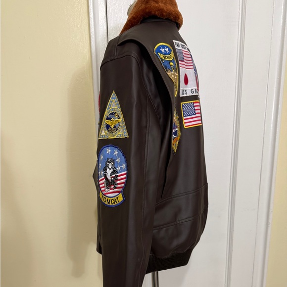 JAKLEZ Mens Aviator Pilot Top Gun Bomber Jacket - Picture 11 of 14
